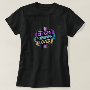 T-shirt Chemise chrétienne choisie-pardonnée-aimée