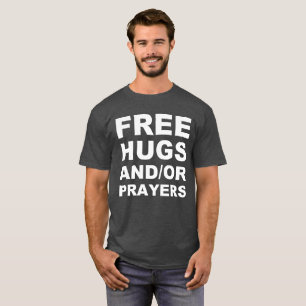 T-shirt Chemise chrétienne de câlins et de prières gratuit