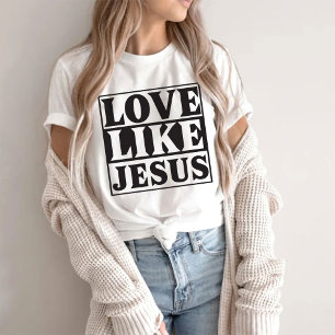 T-shirt Chemise Chrétienne Occidentale, Amour Comme Jésus