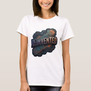 T-shirt Chemise citation argentée REINVENTED accrocheuse