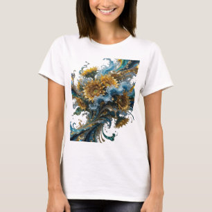 T-shirt Chemise citation Snappy Gold TOURNESOLS EN CASCADE