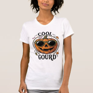T-shirt Chemise Citrouille Cool Gravure Vintage Halloween