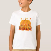 T-shirt Chemise Citrouille de Thanksgiving Enfants (Devant)