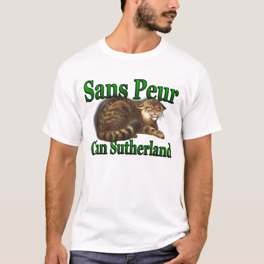 T-shirt Chemise Clan Sutherland Sans Peur Highland Games (Devant)