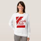 T-shirt Chemise classique à deux lignes de style de butte (Devant entier)