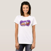 T-shirt Chemise Classique Violet BRUNCH TIME Statement v2 (Devant entier)
