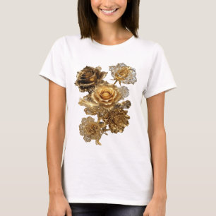 T-shirt Chemise Clean Silver GOLDEN ROSES Statement
