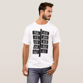 T-shirt Chemise Code Téléphonique de Californie (Devant entier)