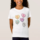 T-Shirt Chemise Coeur Saint Valentin pour enfants (Devant)