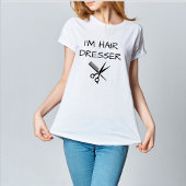 T-shirt Chemise coiffeuse, Chemise coiffeuse, Beauticienne