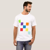 T-shirt Chemise colorée (Devant entier)