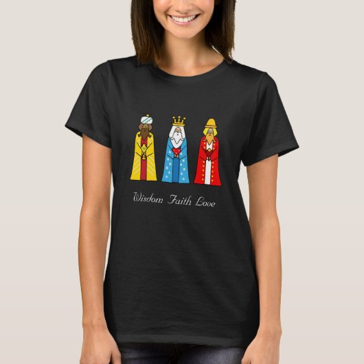 T-shirt Chemise colorée des trois rois mages (Devant)