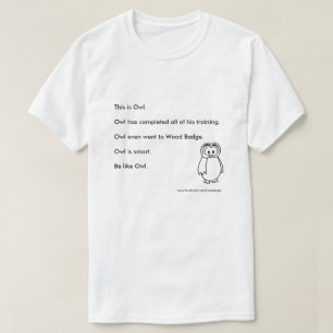 T-shirt Chemise comme hibou de logique de Covey "soyez"