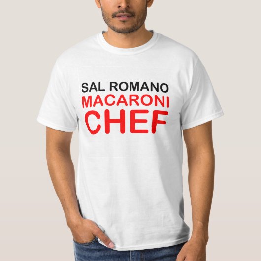 T-shirt Chemise commémorative de chef de macaronis de (Devant)