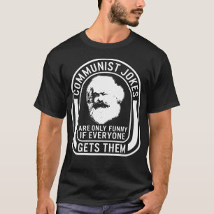 T-shirt Chemise Communiste, Blagues Communistes Karl Marqu