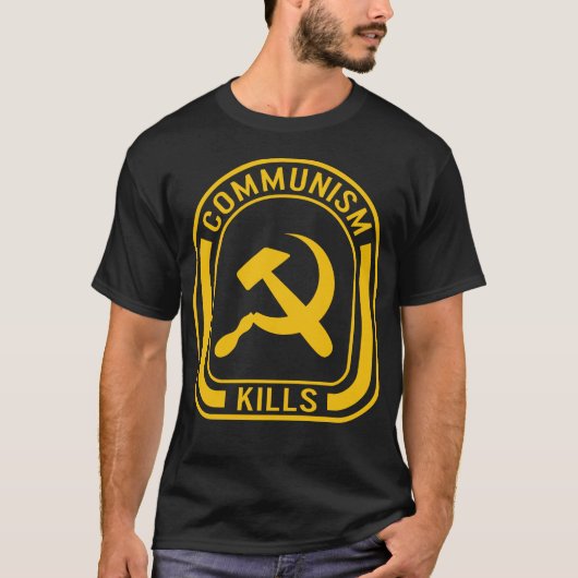 T-shirt Chemise communiste, communisme tue Tee, travaillis (Devant)