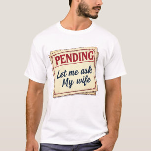 T-shirt Chemise Comptable - Laissez-Moi Demander À Ma Femm