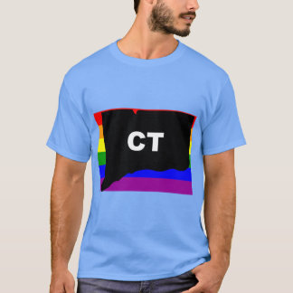 T-shirt Chemise Connecticut Gay Pride Connecticut LGBT Plu