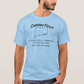 T-shirt Chemise Connecticut personnalisée (Devant)