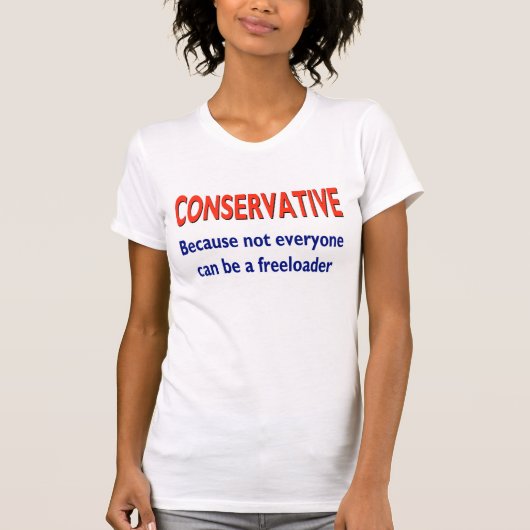 T-shirt Chemise conservatrice humoristique (Devant)