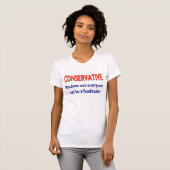 T-shirt Chemise conservatrice humoristique (Devant entier)