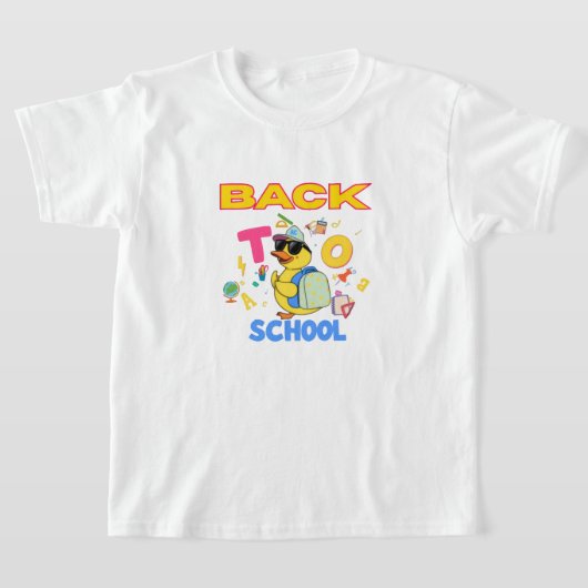T-shirt Chemise "Cool Duck Back to School" (Poser)