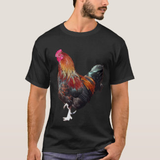 T-shirt chemise Coq Cockerel doré