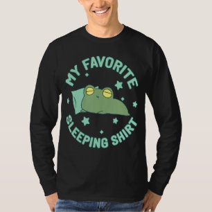 T-shirt Chemise couchée de grenouille Pyjama robe de nuit
