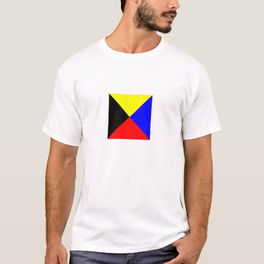 T-shirt Chemise couleur claire du drapeau zoulou (Devant)