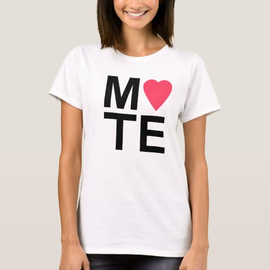 T-shirt Chemise couple MATE Soulmate (Devant)
