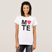 T-shirt Chemise couple MATE Soulmate (Devant entier)