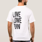 T-shirt Chemise courante de nuage de mot (Dos)