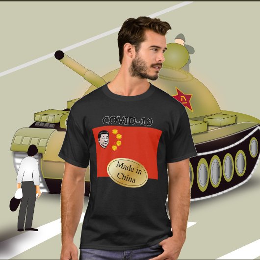 T-shirt chemise covid-19 made in china