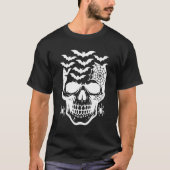T-shirt Chemise crâne d'Halloween pour hommes (Devant)