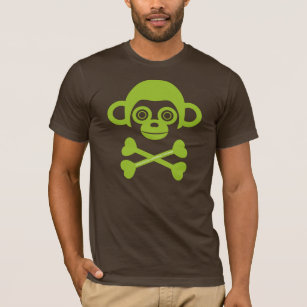T-shirt Chemise crâne singe inachevée