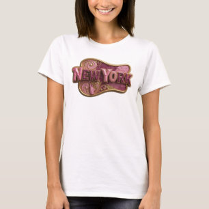 T-shirt Chemise Crisp Gold NEW YORK Design