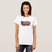 T-shirt Chemise Crisp Teal VACAY Statement (Devant entier)