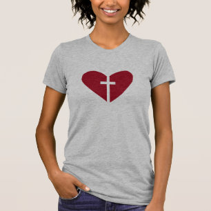 T-shirt Chemise croisée de coeur