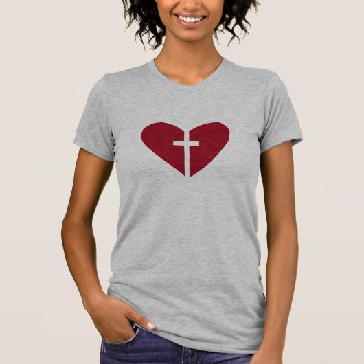 T-shirt Chemise croisée de coeur (Devant)