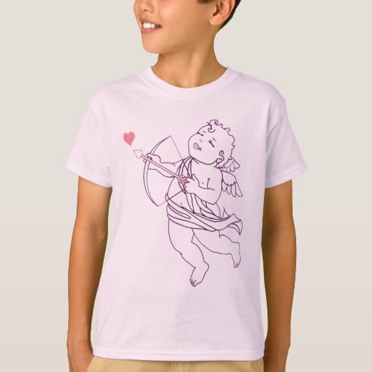 T-shirt Chemise Cupid Sweatshirt de Valentine pour enfant  (Devant)