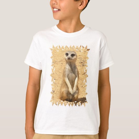 T-shirt Chemise Curious Meerkat pour enfants (Devant)