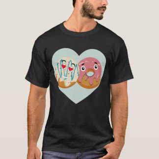 T-shirt Chemise Cute Donut Couple Love