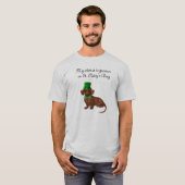 T-shirt Chemise Dachshund pour la Saint Patrick masculine (Devant entier)