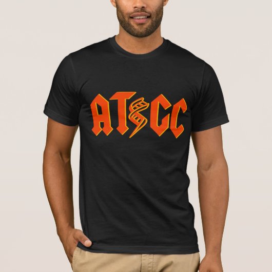 T-shirt Chemise d'ADN d'ATGC - orange/rouge (Devant)