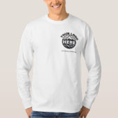 T-shirt Chemise d'affaires à manches longues personnalisée (Devant)