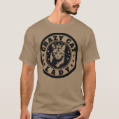 T-shirt Chemise dame Crazy Cat (Devant)
