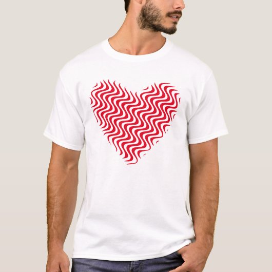T-shirt chemise d'amour (Devant)
