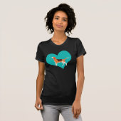 T-shirt Chemise d'amour de beagle (Devant entier)