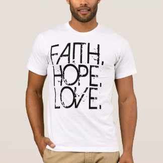 T-shirt Chemise d'amour d'espoir de foi