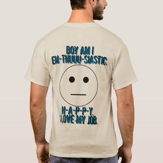 T-shirt Chemise "d'amusement obligatoire" (Dos)